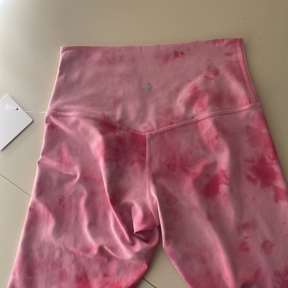 lululemon Align No line 28” leggings smoothie wash strawberry pink size 6 - Picture 6 of 8